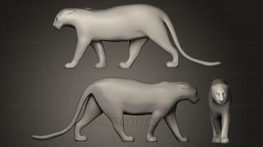 Figurines lions tigers sphinxes (STKL_0079) 3D model for CNC machine